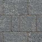 Argent dark block paving
