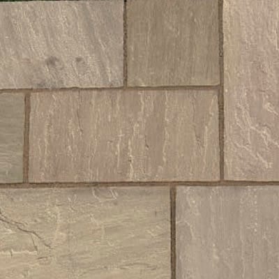 Indian sandstone paving brown multi
