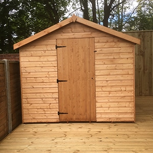 Wooden shed